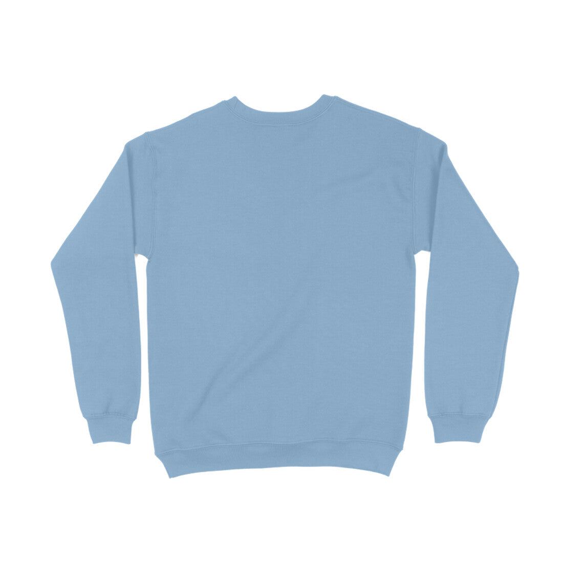 Baby Blue Printed Sweatshirt for Men