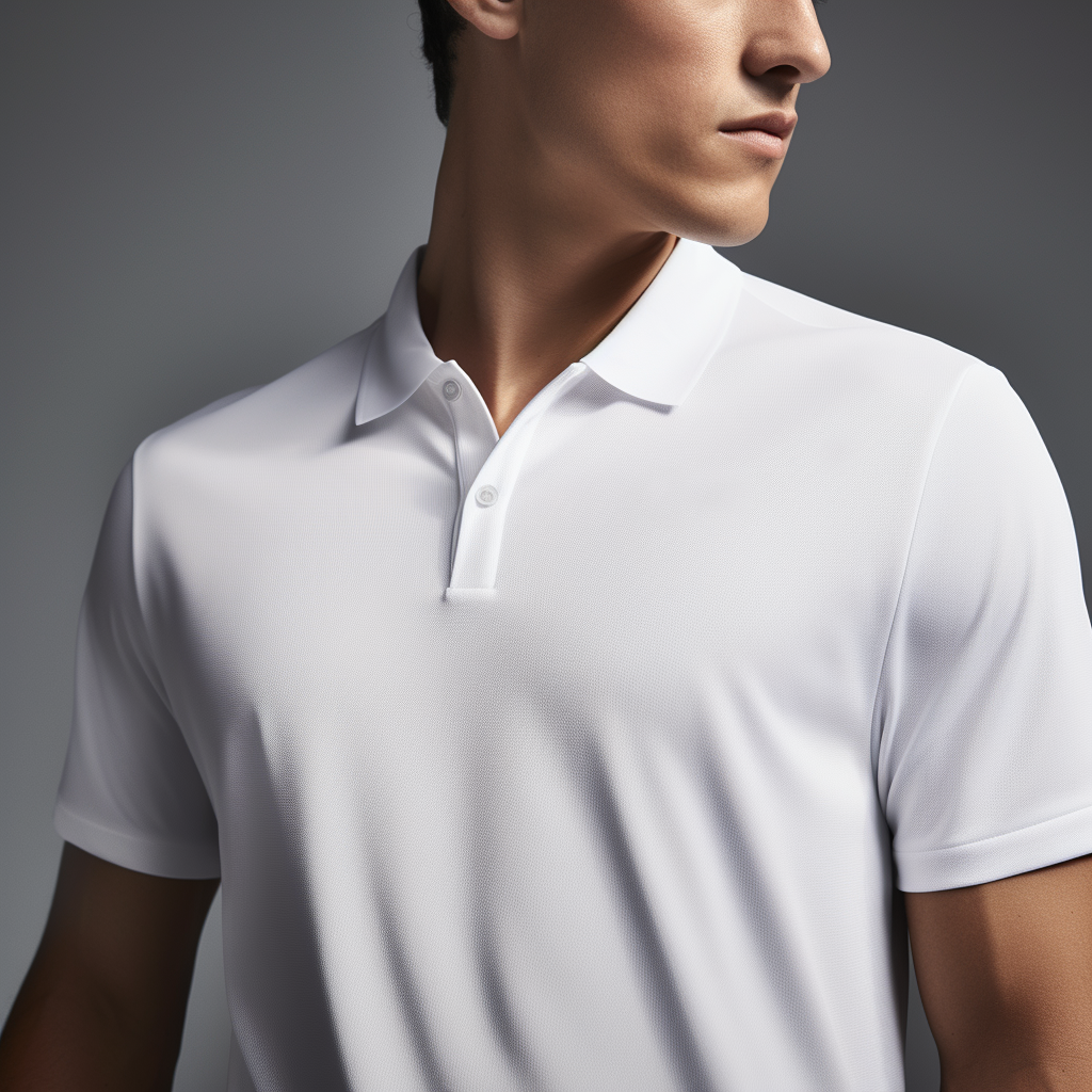 Men's White Polo T-Shirt for Premium Comfort