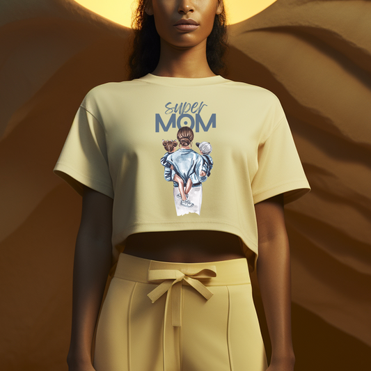Super Mom Theme Croptop - TEENATE