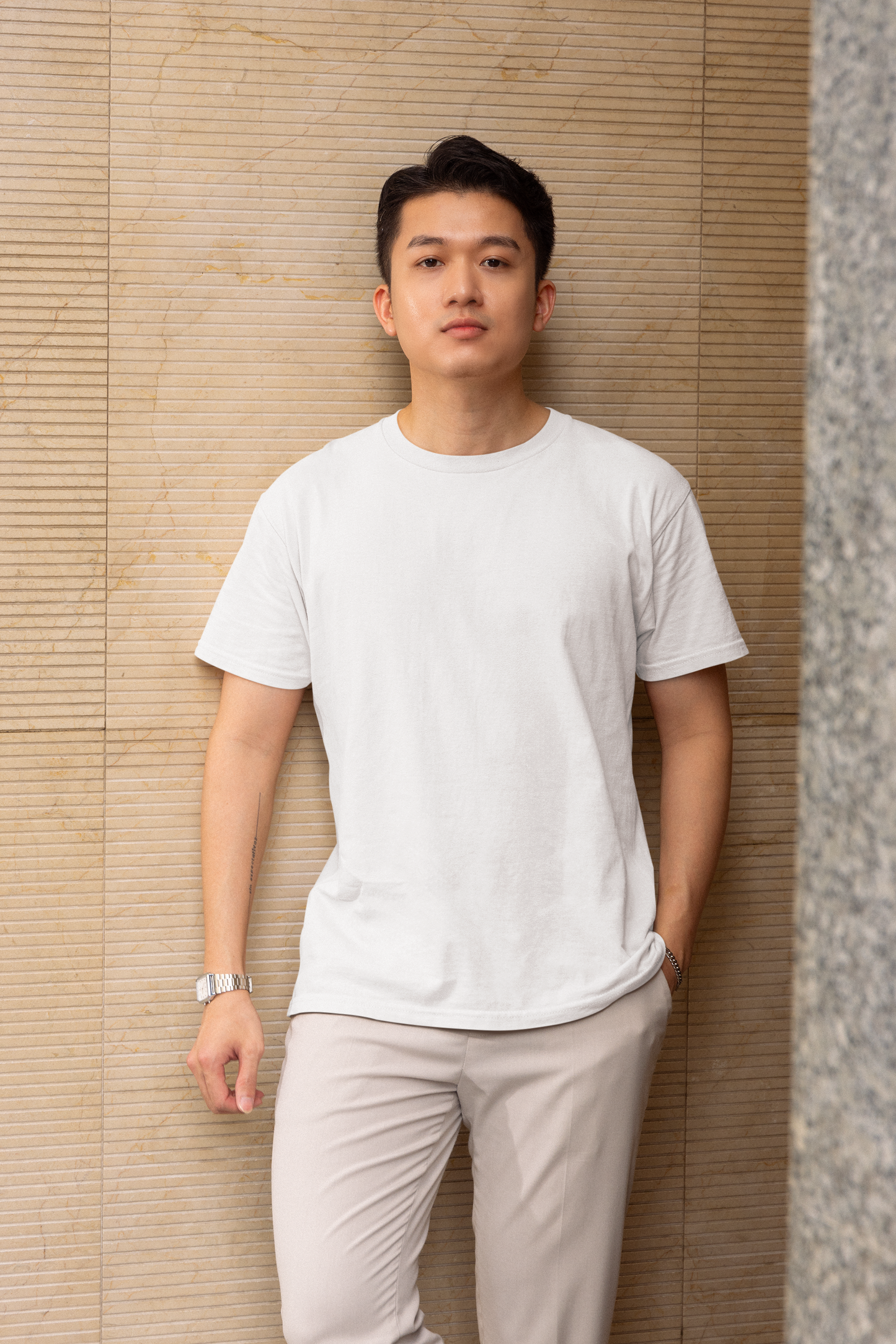 Essential White – Regular Fit Tee for Men