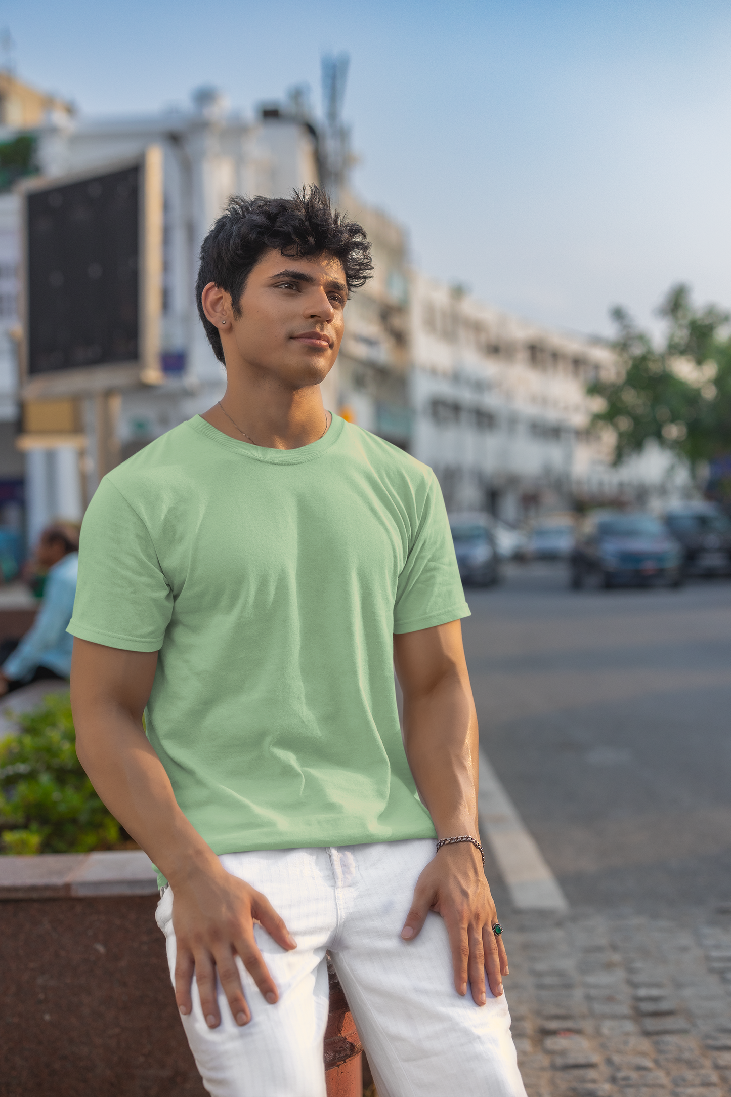 Jade Drift – Regular Fit Tee for Men