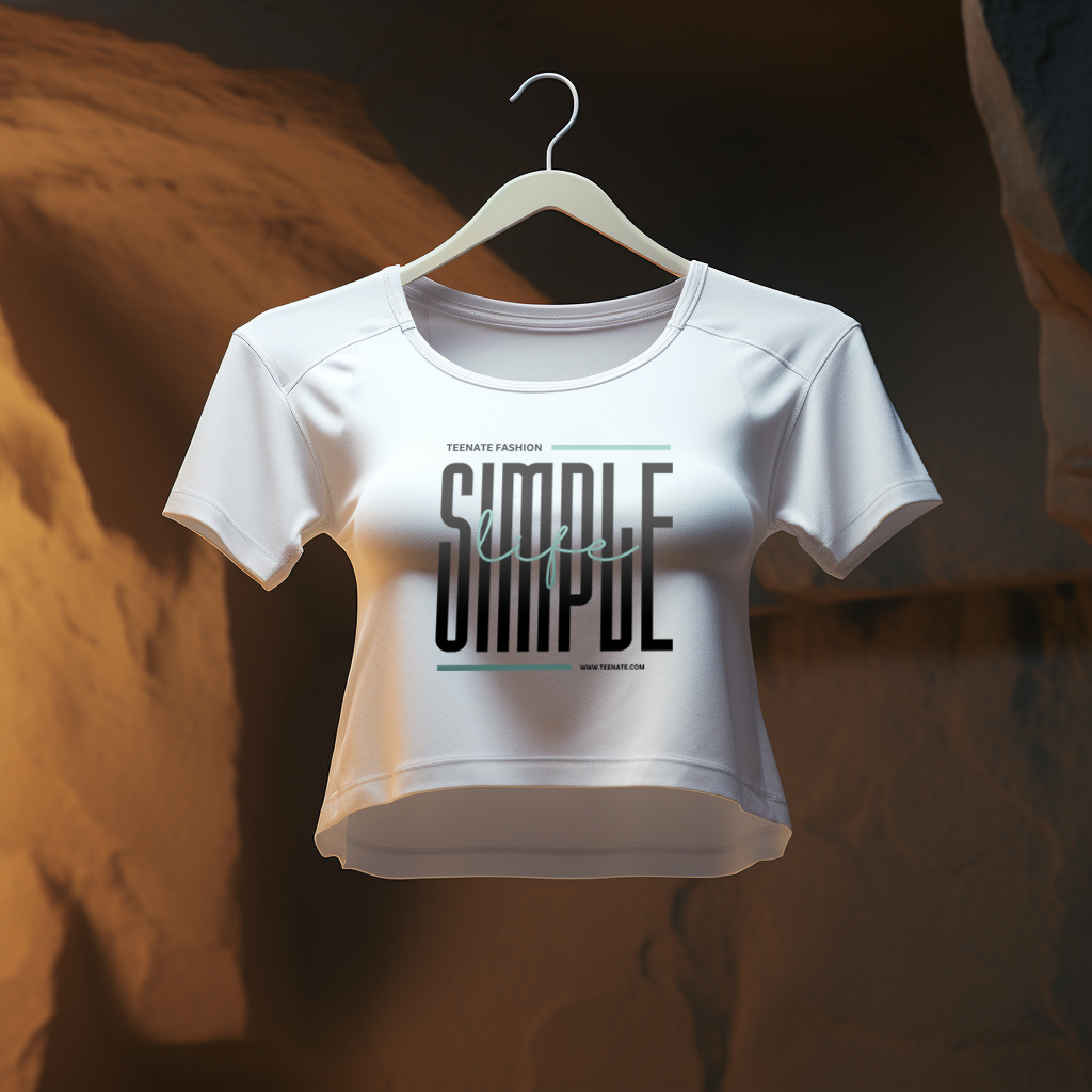 White Croptop Cotton T-Shirt - TEENATE