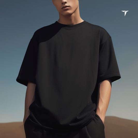 Black Oversized Tshirt — The Sealed Transmission Edition from Teenate