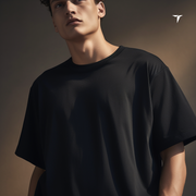 Black Oversized Tshirt — The Sealed Transmission Edition from Teenate view 3