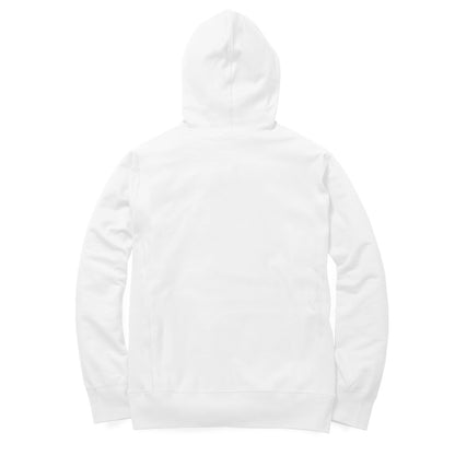 White Premium Matrix Design Hoodie