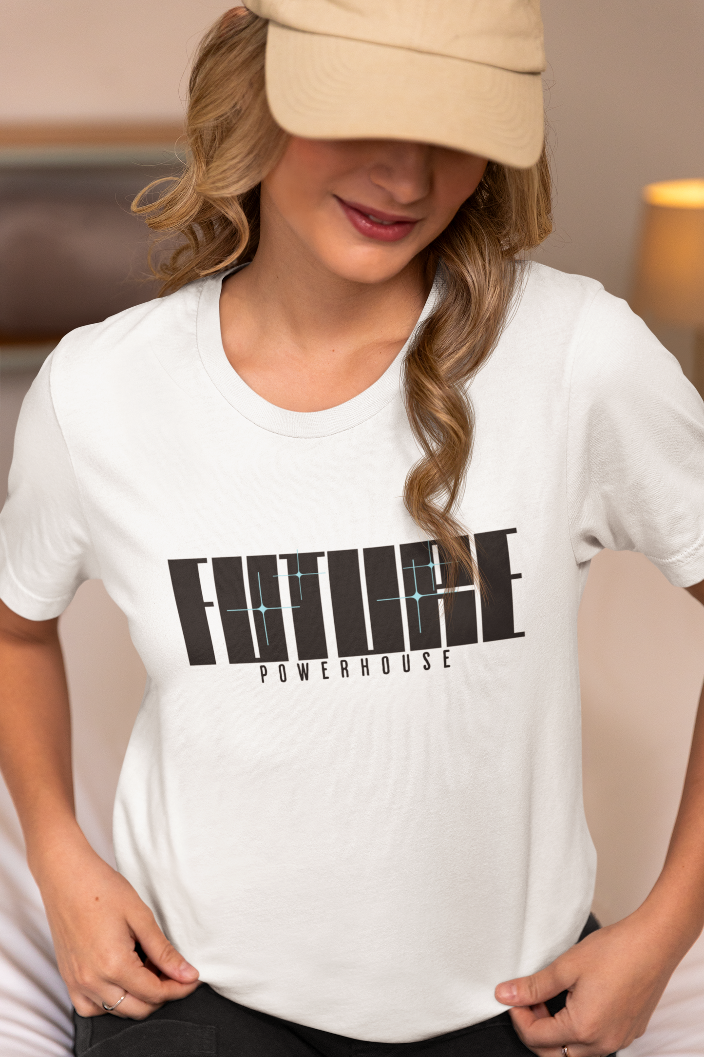 Future Powerhouse – White Round Neck T-Shirt