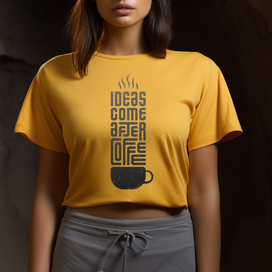 Coffee Theme Croptop T-Shirt - TEENATE