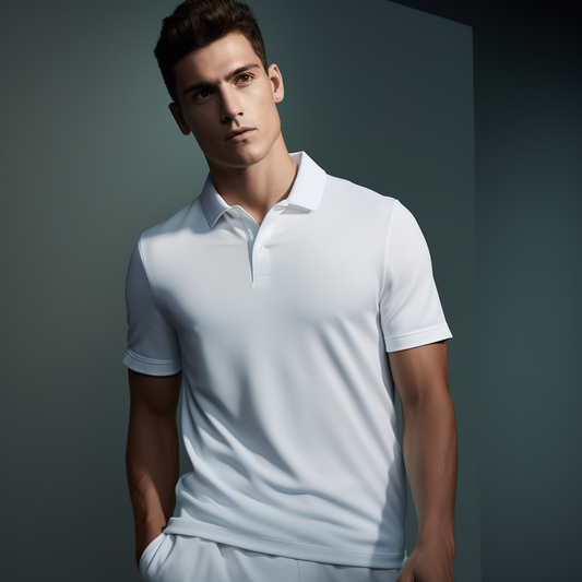 Men's White Polo T-Shirt for Premium Comfort