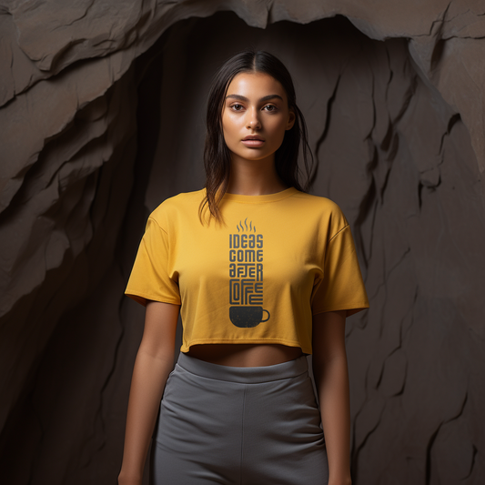 Coffee Theme Croptop T-Shirt - TEENATE