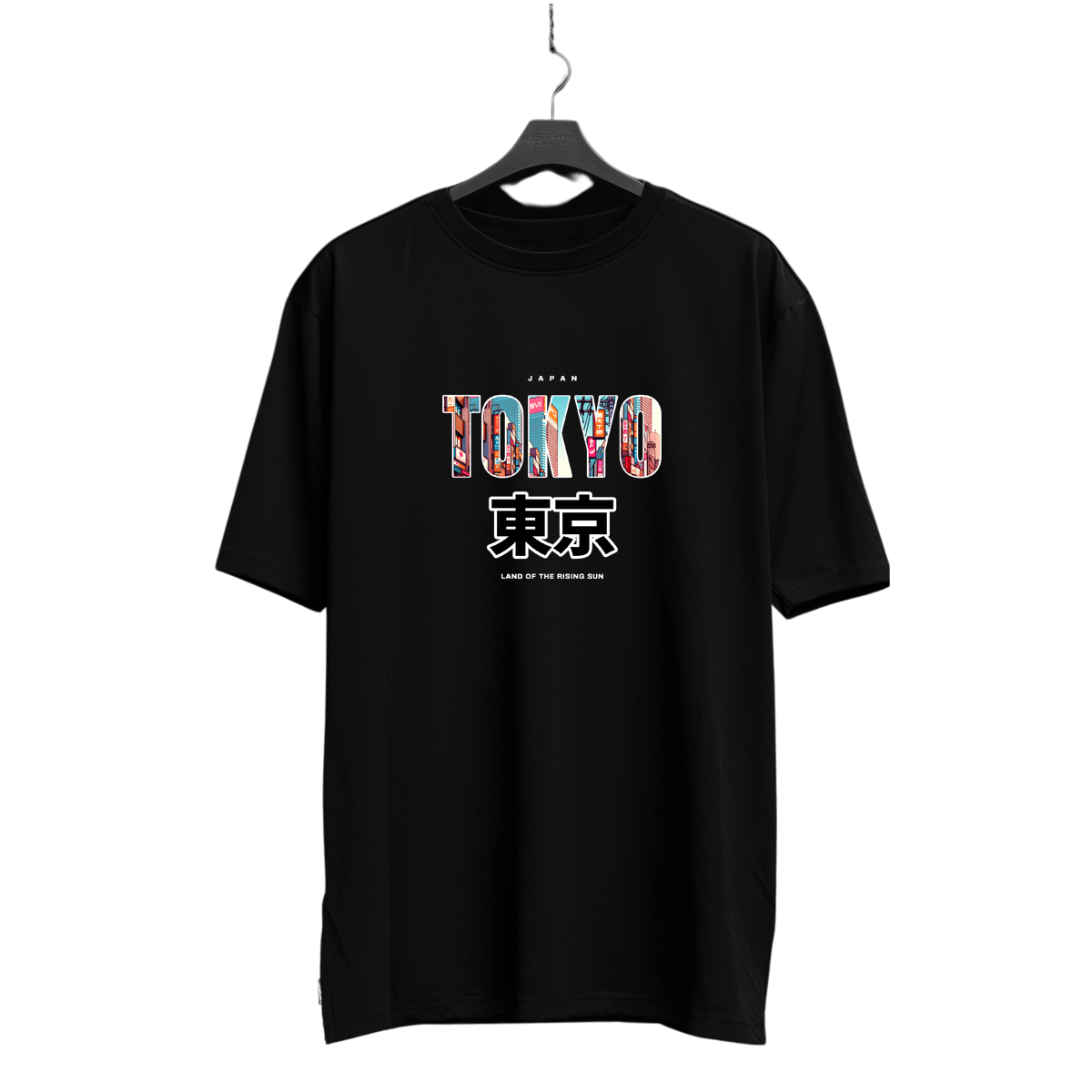 Tokyo Black Oversized T-Shirt