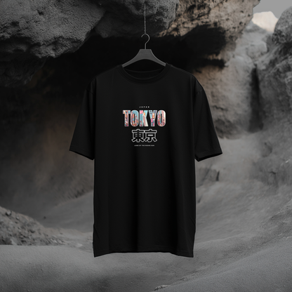 Tokyo Black Oversized T-Shirt