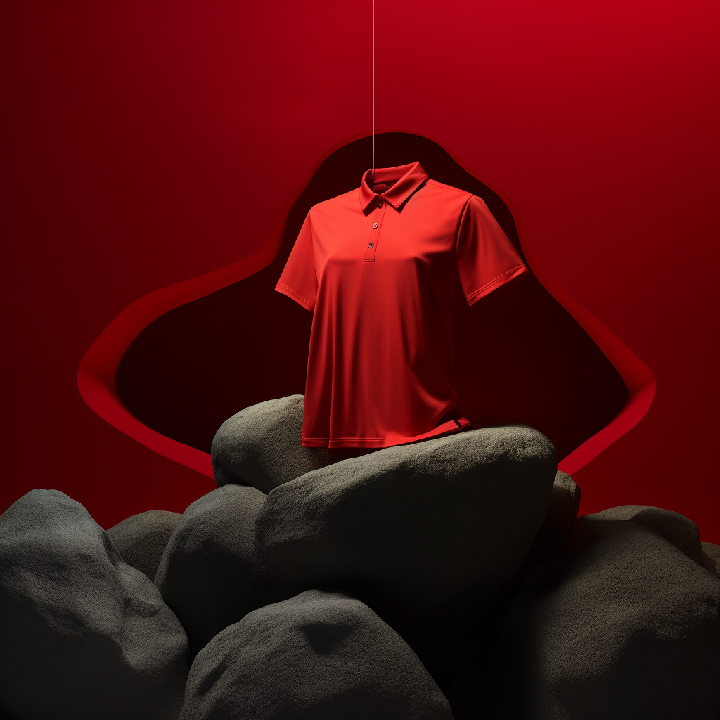 Men's Red Polo T-Shirt for Premium Comfort